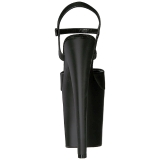 Sort Kunstl�der 20 cm Pleaser XTREME-809 H�je H�le Plateau