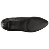 Sort Kunstl�der 7,5 cm DIVINE-1020 store st�rrelser ankelst�vler dame