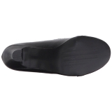 Sort Kunstl�der 7,5 cm JENNA-06 store st�rrelser pumps sko