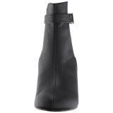 Sort Kunstl�der 7,5 cm KIMBERLY-102 store st�rrelser ankelst�vler dame