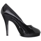 Sort Lak 11,5 cm FLAIR-480 dame pumps til m�nd