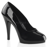 Sort Lak 11,5 cm FLAIR-480 dame pumps til m�nd