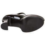 Sort Lak 11 cm MARYJANE-50 Mary Jane H�je H�le Pumps Plateau