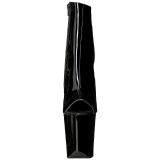 Sort Lak 20 cm Pleaser FLAMINGO-1018 Plateau Ankelst�vler