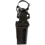 Sort Lak 20 cm Pleaser XTREME-872 H�je H�le Plateau
