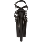 Sort Lak 20 cm Pleaser XTREME-872 H�je H�le Plateau