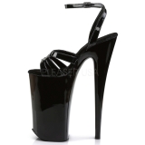 Sort Lak 25,5 cm Pleaser BEYOND-012 H�je H�le Plateau