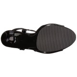 Sort Lakeret 12 cm FLAIR-409 højhælet sko til kvinder