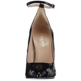 Sort Lakeret 13 cm SEXY-23 klassisk pumps sko til damer