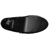 Sort Lakl�der 11,5 cm PINUP-01 store st�rrelser pumps sko