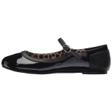 Sort Lakl�der ANNA-02 store st�rrelser ballerina sko