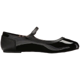 Sort Lakl�der ANNA-02 store st�rrelser ballerina sko
