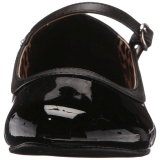 Sort Lakl�der ANNA-02 store st�rrelser ballerina sko