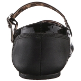 Sort Lakl�der ANNA-02 store st�rrelser ballerina sko