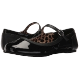 Sort Lakl�der ANNA-02 store st�rrelser ballerina sko