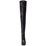 Sort Mat 13 cm ELECTRA-3000Z overknee st�vler med h�l til M�nd