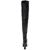 Sort Mat 13 cm ELECTRA-3000Z overknee st�vler med h�l til M�nd