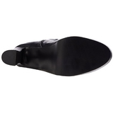 Sort Mat 13 cm ELECTRA-3000Z overknee st�vler med h�l til M�nd