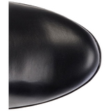 Sort Mat 13 cm ELECTRA-3000Z overknee st�vler med h�l til M�nd