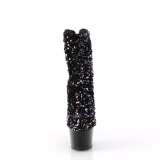 Sort Pailletter 18 cm ADORE-1042SQ kvinder h�jh�lede boots plateau