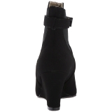 Sort Ruskinds 7,5 cm KIMBERLY-102 store st�rrelser ankelst�vler dame