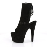Sort faux suede 18 cm ADORE-1018FS pole dance ankelst�vler