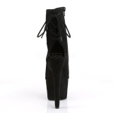 Sort faux suede 18 cm ADORE-1018FS pole dance ankelst�vler