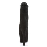 Sort faux suede 18 cm ADORE-1021FS pole dance ankelst�vler