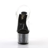 Sort glimmer 18 cm Pleaser ADORE-708G poledance sko