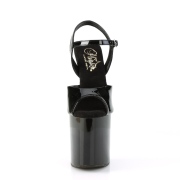Sorte sandaler 20 cm NAUGHTY-809 h�jh�lede sandaler plateau