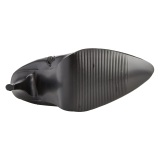 Sorte vegan 13 cm SEDUCE-2000 spidse støvler med stiletter hæle