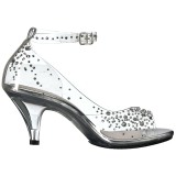 Strass sten 8 cm BELLE-330RS h�jh�lede sandaler til kvinder