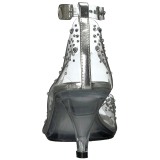 Strass sten 8 cm BELLE-330RS h�jh�lede sandaler til kvinder