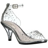 Strass sten 8 cm BELLE-330RS h�jh�lede sandaler til kvinder