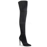 Stretch Satin 13 cm COURTLY-3012 Pleaser Overknee Boots