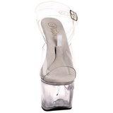 Transparent 18 cm TIPJAR-708-2 stripper sandaler poledance sko