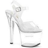Transparent 18 cm TIPJAR-708RAD stripper sandaler poledance sko