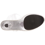 Transparent 18 cm TREASURE-708 stripper sandaler poledance sko