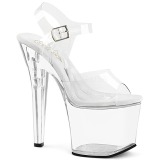 Transparent 18 cm TREASURE-708RAD stripper sandaler poledance sko