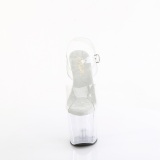 Transparent 20 cm CRAZE-808 pleaser h�je h�le pony plateau