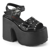 Vegan 13 cm Demonia CAMEL-17 chunky heel platform sandals