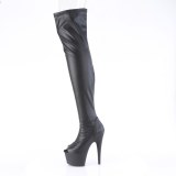 Vegan 18 cm ADORE-3011 exotic peep toe overknee boots