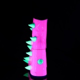 Vegan 18 cm SLAY-77 demoniacult alternativ plateau boots neon
