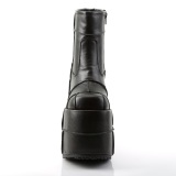 Vegan 18 cm STACK-201 m�nd ankelst�vler cyberpunk ankel boots ekstrem plateau