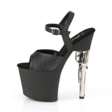 Vegan 19 cm BONDGIRL-709 plateau sko med pistol h�le