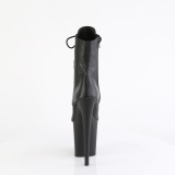 Vegan 20 cm FLAMINGO-1021 �ben t� ankelboots - h�jh�lede boots sort