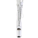 Vegan 20 cm FLAMINGO-1051 �ben t� ankelst�vler - h�jh�lede st�vler hvid