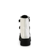 Vegan 6,5 cm RENEGADE-50 demoniacult alternativ plateau boots hvid