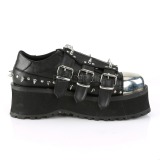 Vegan 7 cm GRAVEDIGGER-03 Plateau Gothic Sko til M�nd