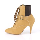 Vegan brun 10 cm DREAM-1022 ankle booties til m�nd